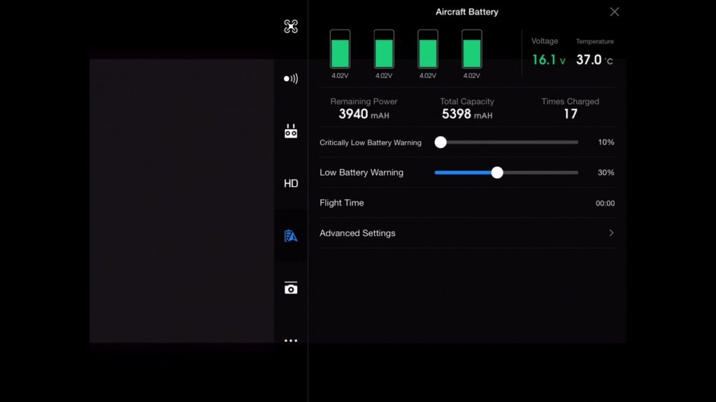 Aircraft Battery-DJI Go App Drone