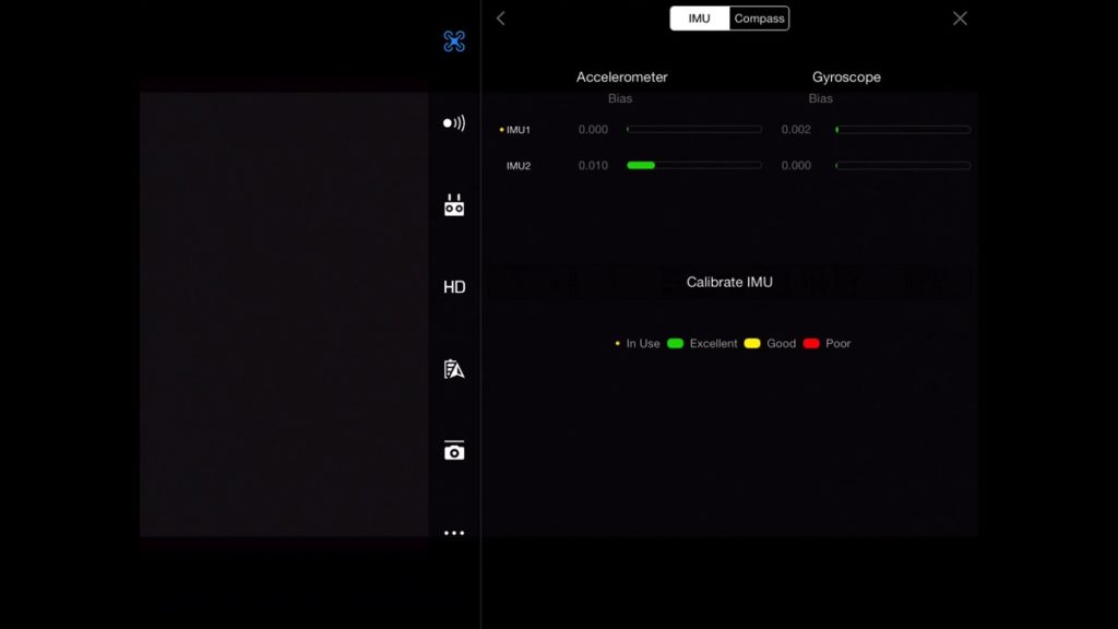 Gain & Expo Settings - IMU-DJI Go App Drone