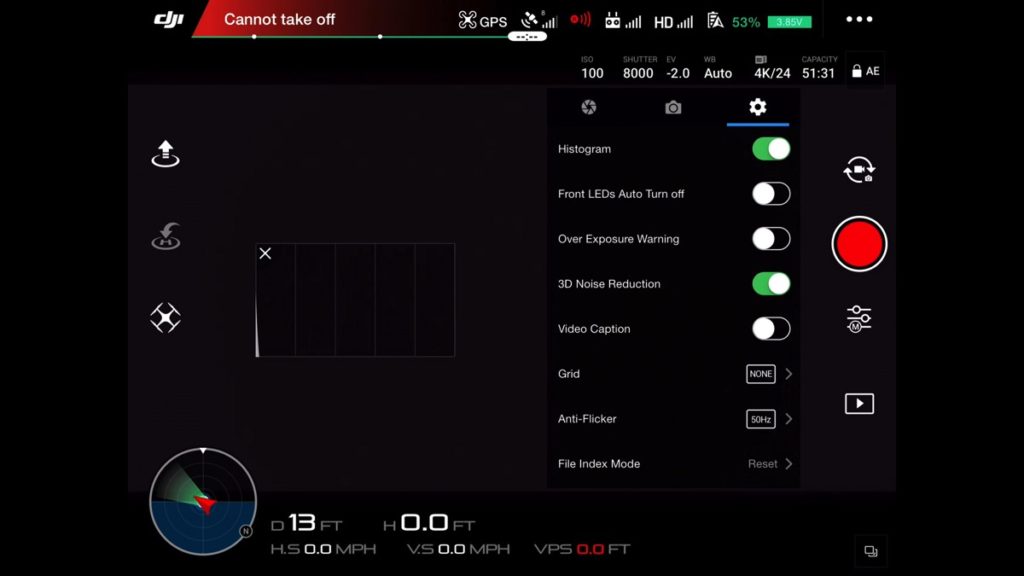 Histogram-DJI Go App Drone