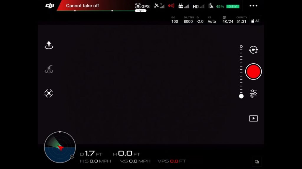 Dji go app store no camera view