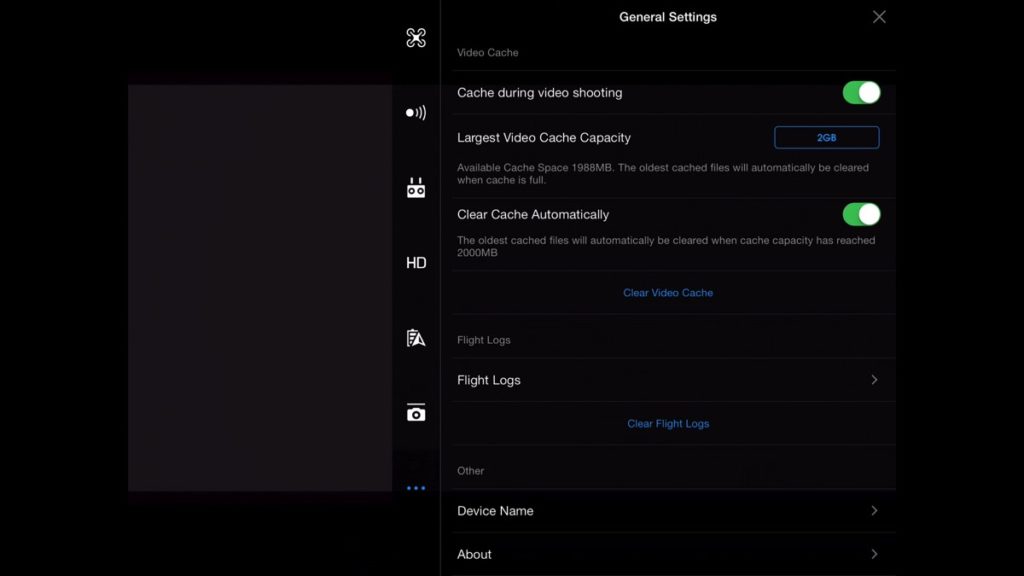 Video Cache-DJI Go App Drone