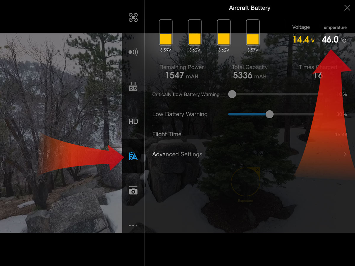 DJI-go-app-aircraft-battery-condition