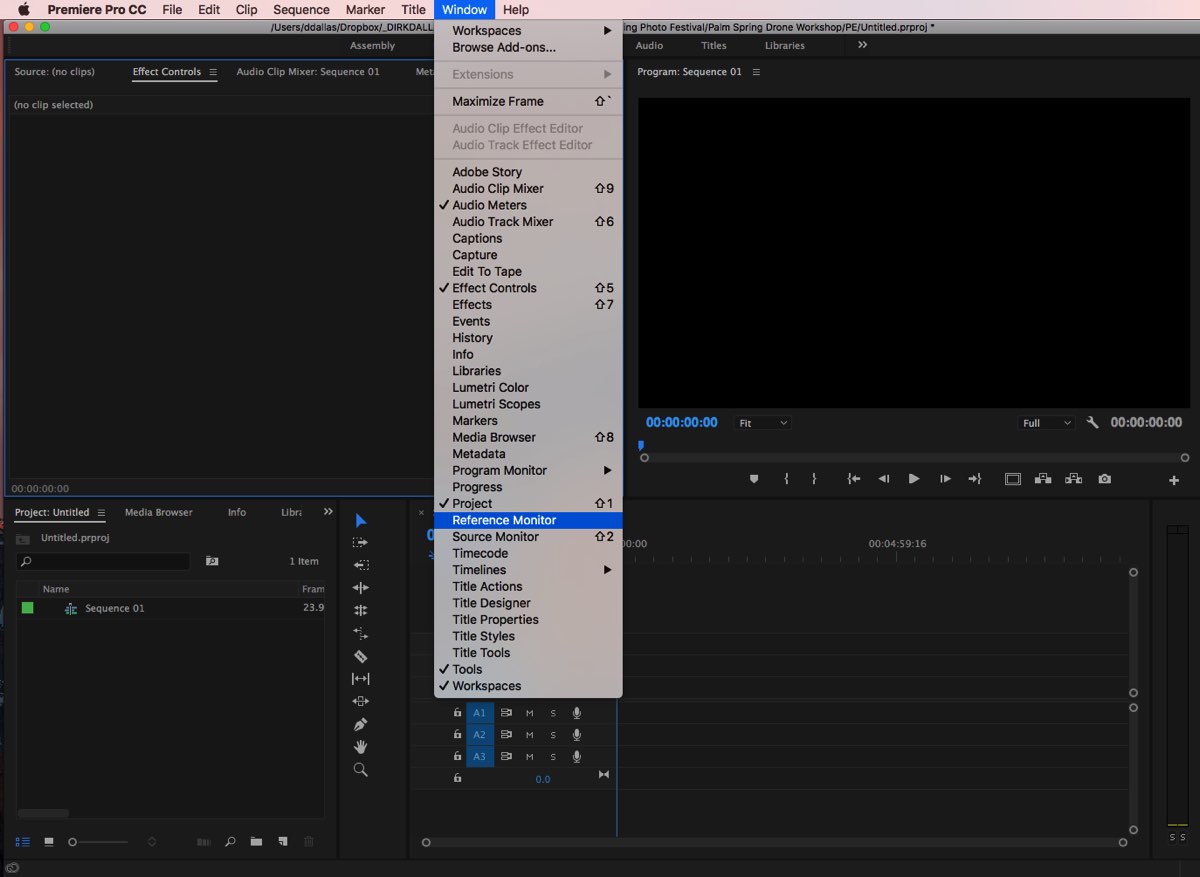 Adobe Premiere Reference Monitor