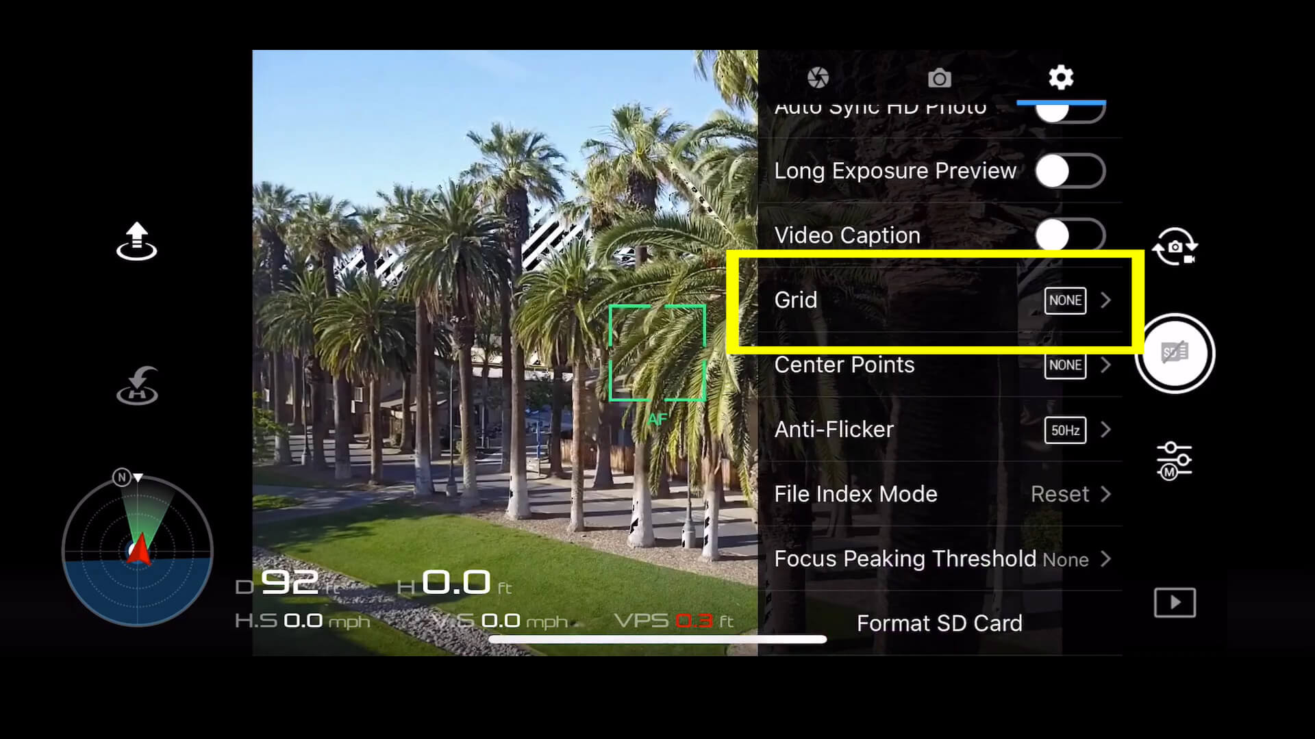 12 basic camera settings for dji drone photos - grid