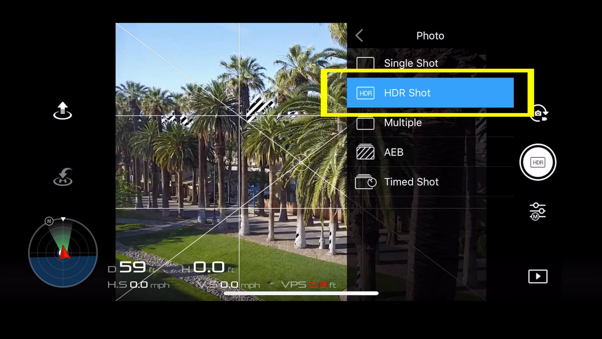 18 basic camera settings for dji drone photos - HDR
