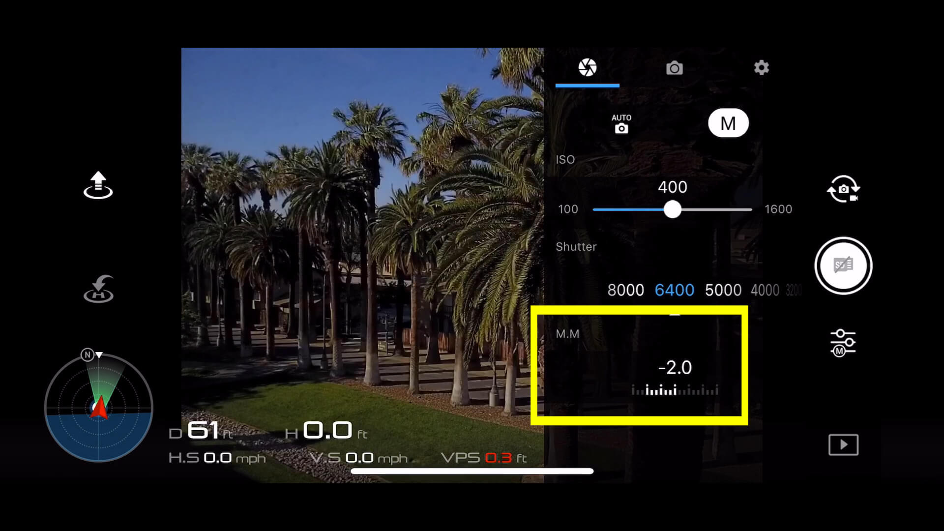 3 basic camera settings for dji drone photos - 3 MM EV meter