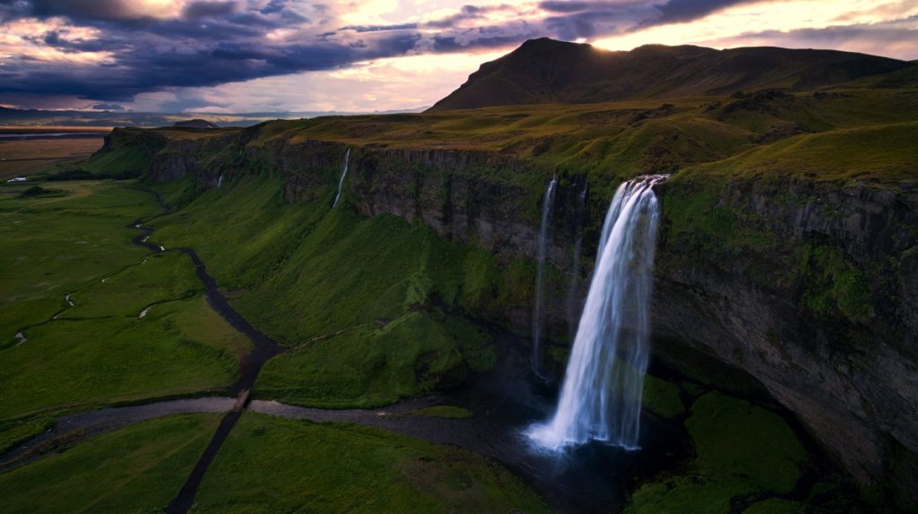 1 Seljalandsfoss drone photo video