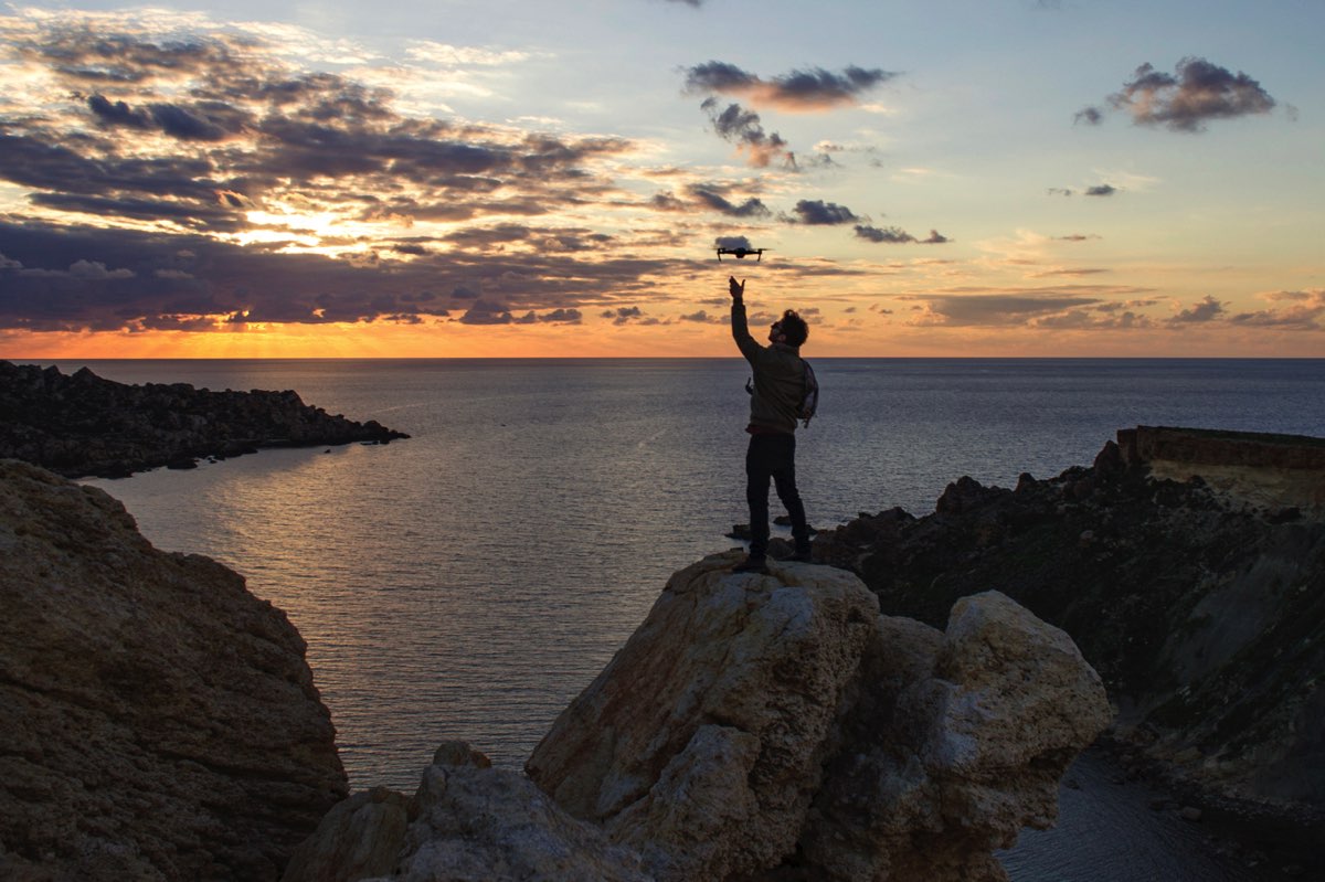 drone Malta flying